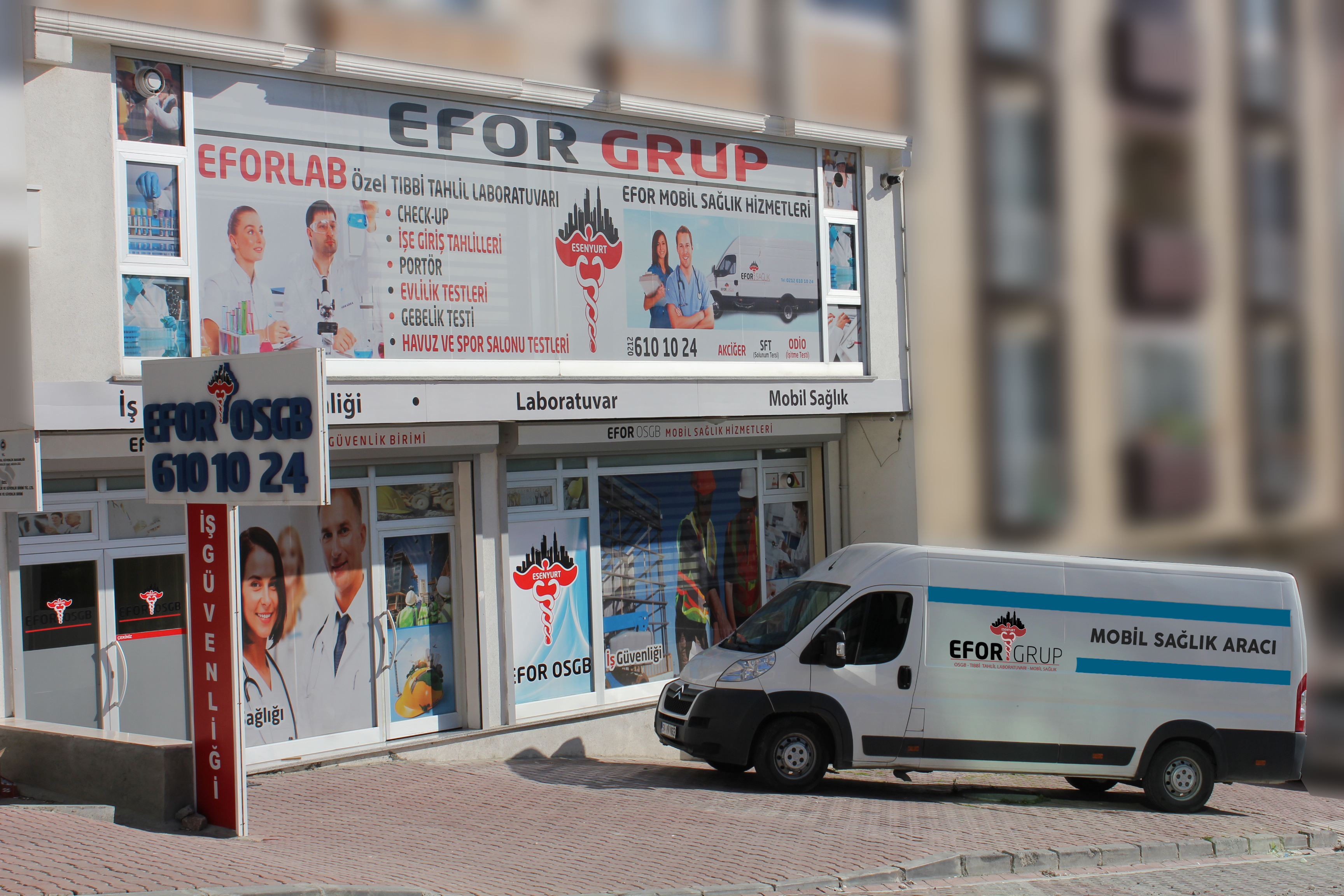 EFOR OSGB merkezi ve mobil sağlık aracı